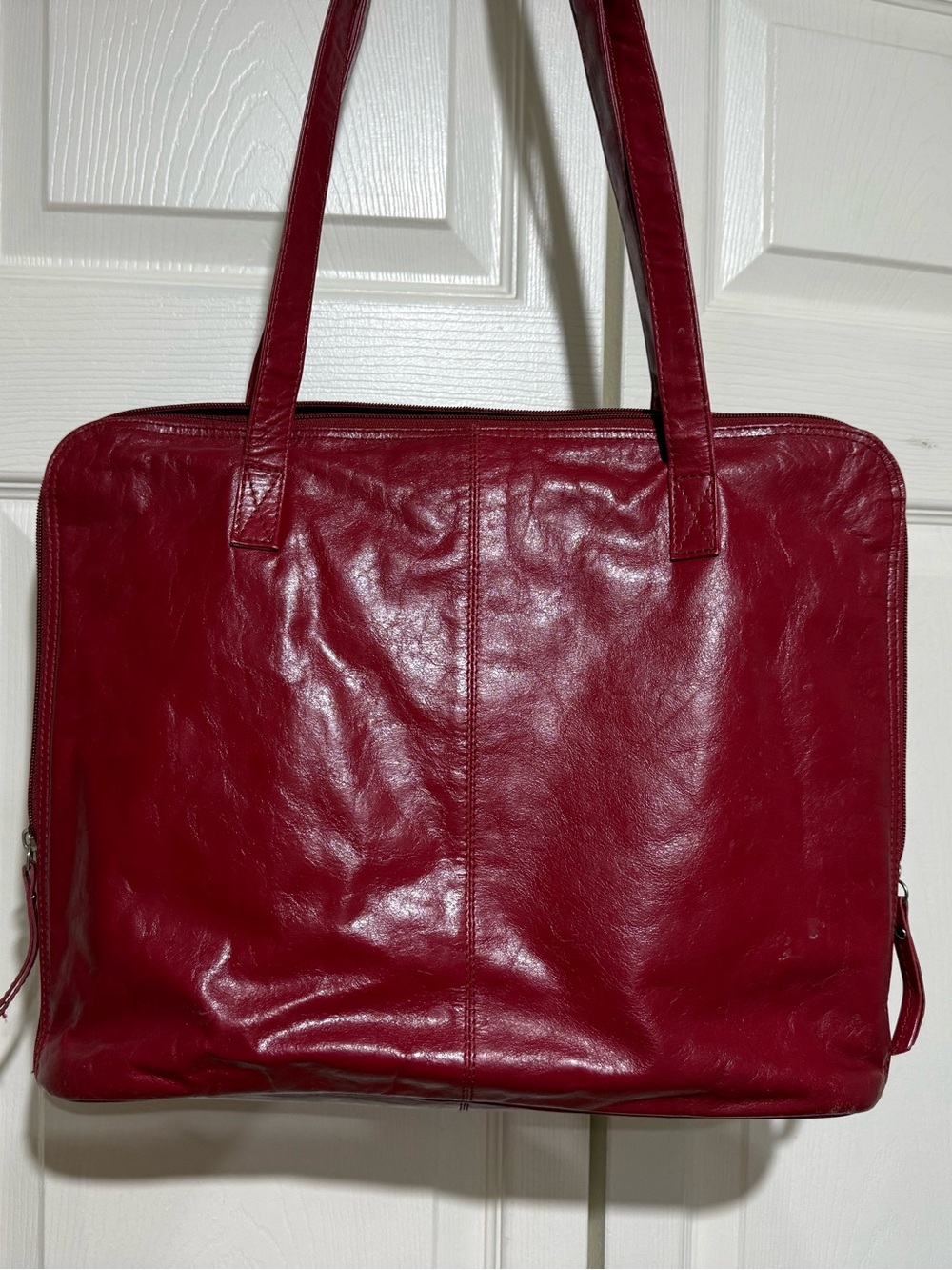 Red Leather Tote
